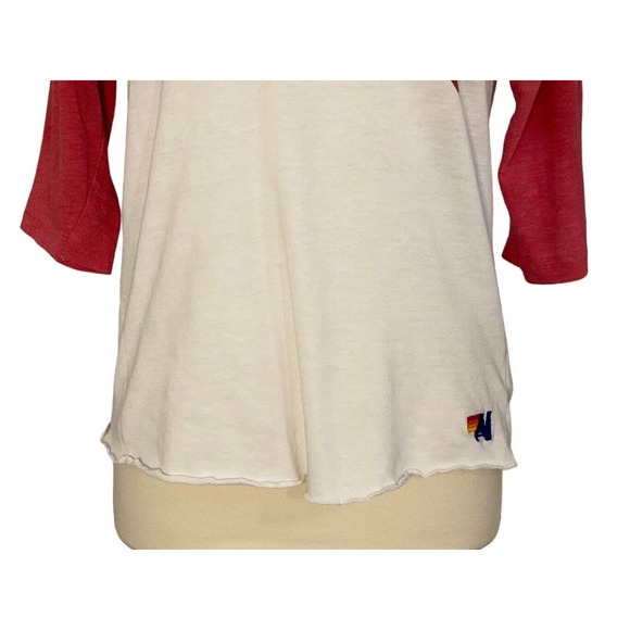 Aviator Nation SUPER RARE CALIFORNIA IS FOR LOVERS Raglan Sleeve T Shirt Top L - Picture 4 of 13